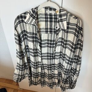 Alice & Olivia Black & White Flannel